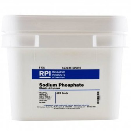 RPI Sodium Phosphate Dibasic, Anhydrous, ACS, 5 KG S23145-5000.0